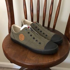 S. Oliver Khaki Slip on Sneaker